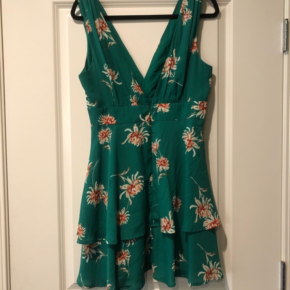 BB Dakota Green Floral Dress - Picture 4 of 5